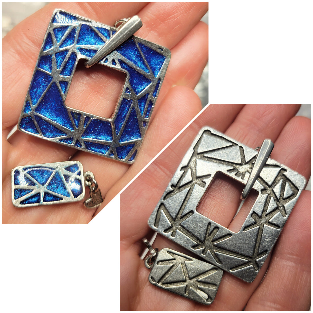 KIT of Parts - SQUARE "TANGRAM" - VIBRANT BLUE