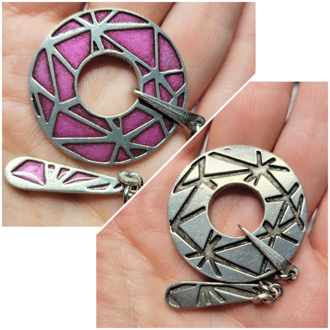KIT of Parts - ROUND "TANGRAM" - PINK