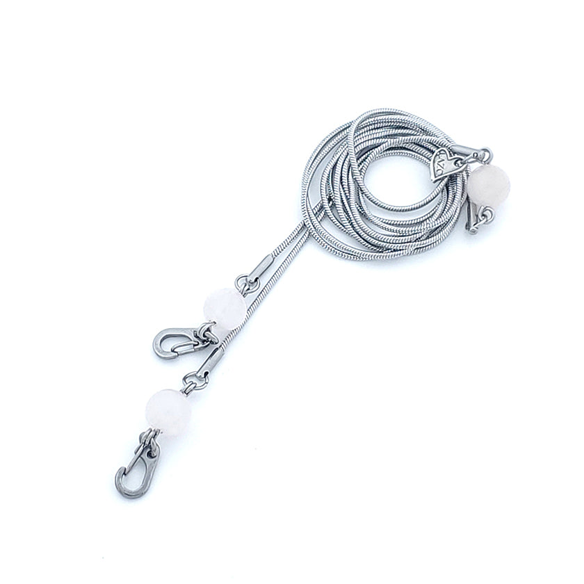 CHAIN - 38in - STONES - Rose Quartz 8mm