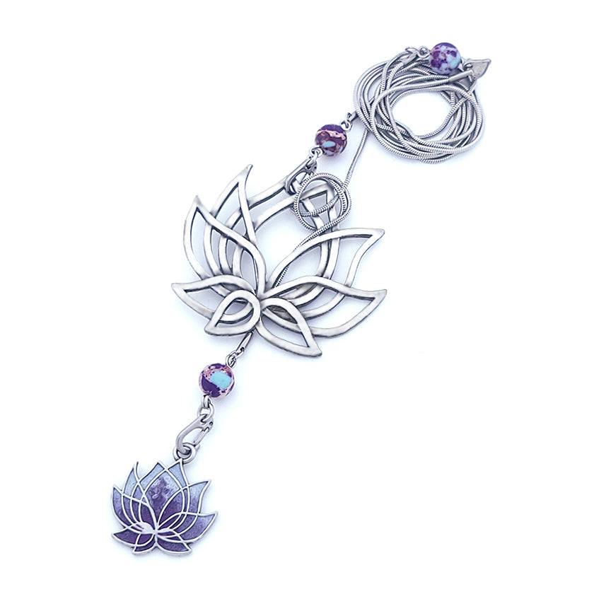 LARIAT 38in - LOTUS - Purple TURQUOISE