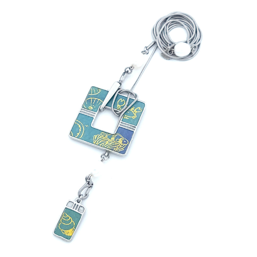 KIT OF PARTS - WASHI - "SOUS la MER" - Golden Glitters (NO CHAIN)