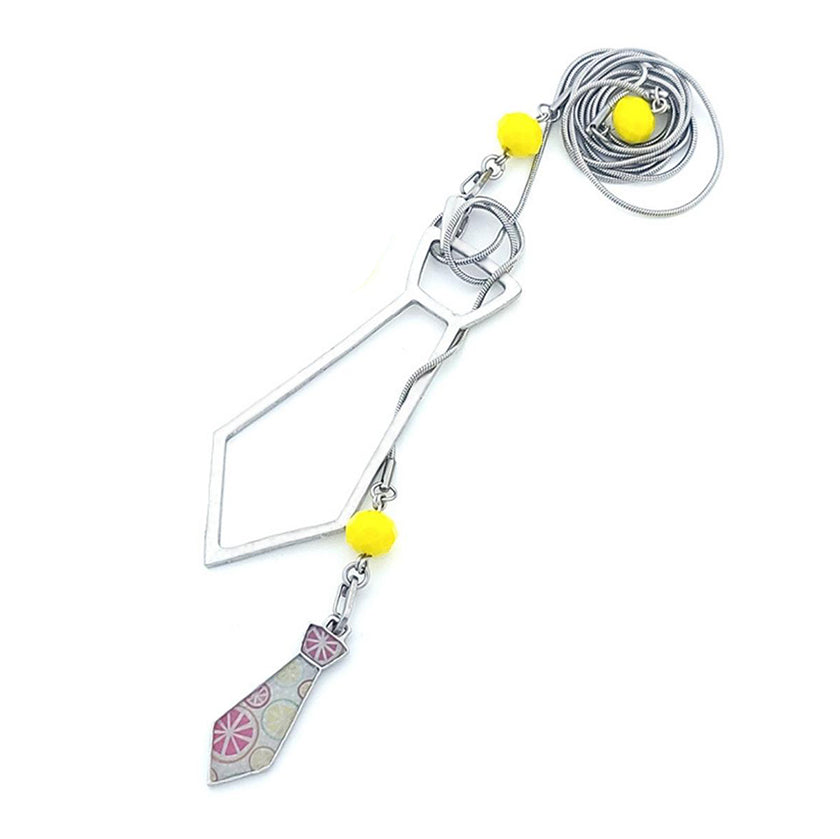 LARIAT 38in - BACK to SCHOOL - TIES "Limonade Sucrée"