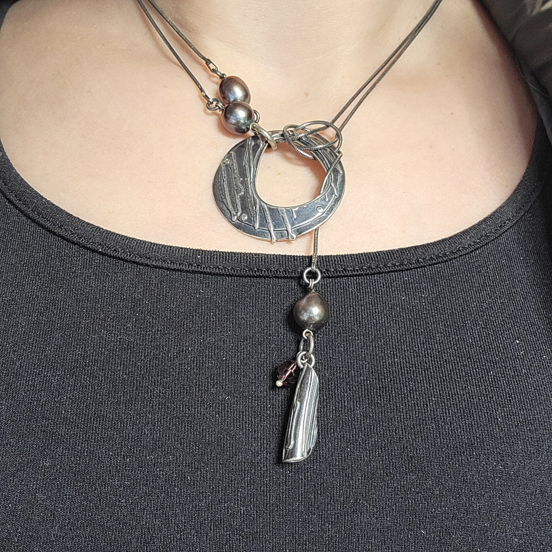 LARIAT 36 in - "4 Seasons" - Sterling Silver