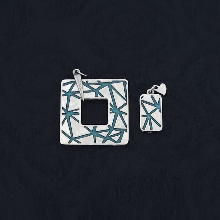 Kit of Parts - SQUARE, ROUND and HEART TANGRAM - Reversible with color