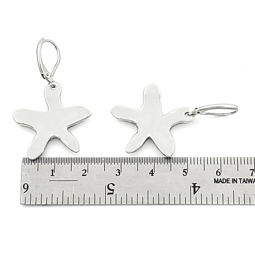 Boucles d'oreilles PENDENTIFS - La MENAGERIE - "ASTRID la Petite ETOILE DE MER"