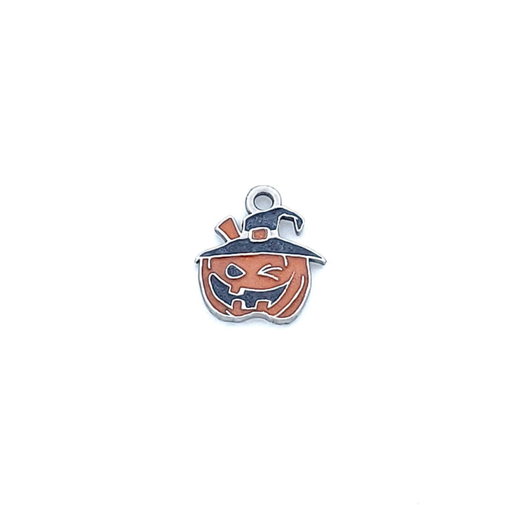 PENDENTIF - HALLOWEEN - CHAPEAU CITROUILLE