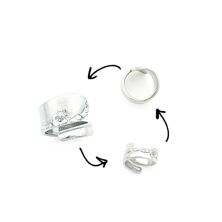 RING - GEOMETRIC "Spoon"