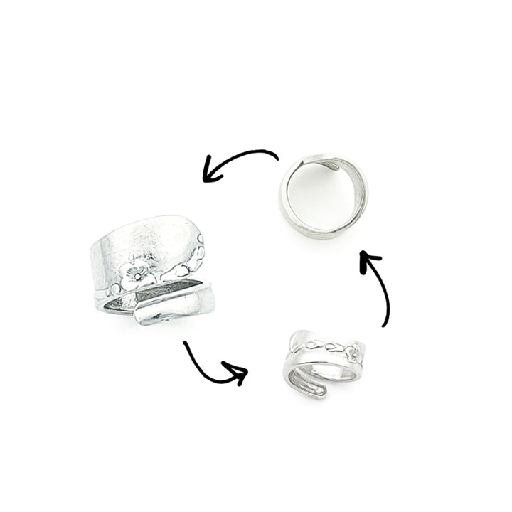 RING - GEOMETRIC "Spoon"