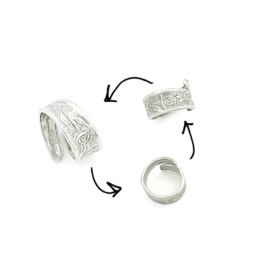 RING - GEOMETRIC "Spoon"